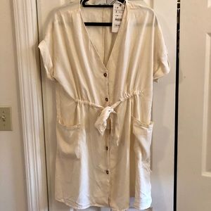 Zara Cream Dress with Pockets